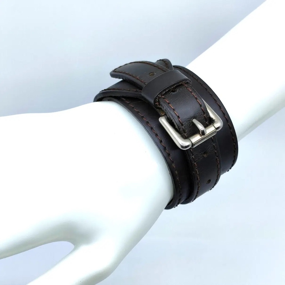 Louis Vuitton Monogram Glace‎ Force Cuff Bracelet